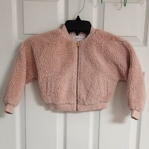 Janie and Jack Blush Sherpa Jacket